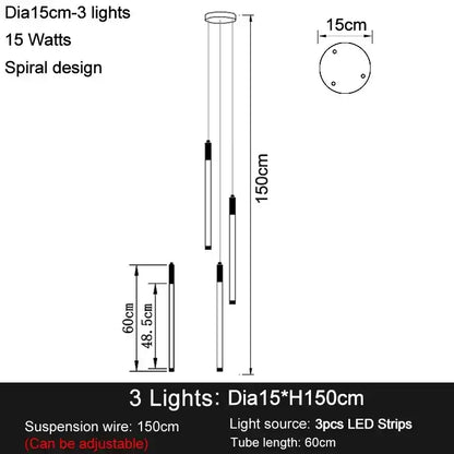 Zynella Apex: Grand Loft & Staircase LED Chandelier