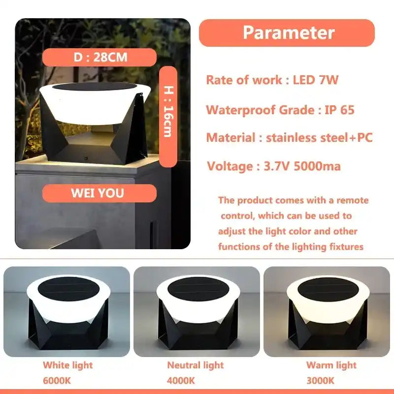 Zynella Solace: Solar-Powered Lamp