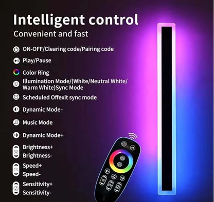 Zynella Chroma: Smart WiFi RGB Linear Outdoor Sconce (IP65 Waterproof)