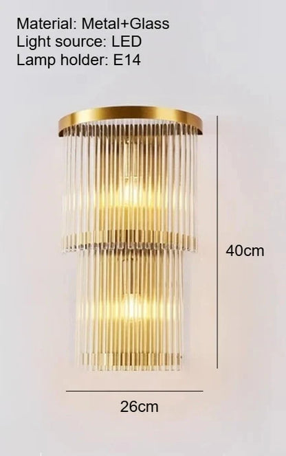Saphira Cascade Glow Wall Lamp