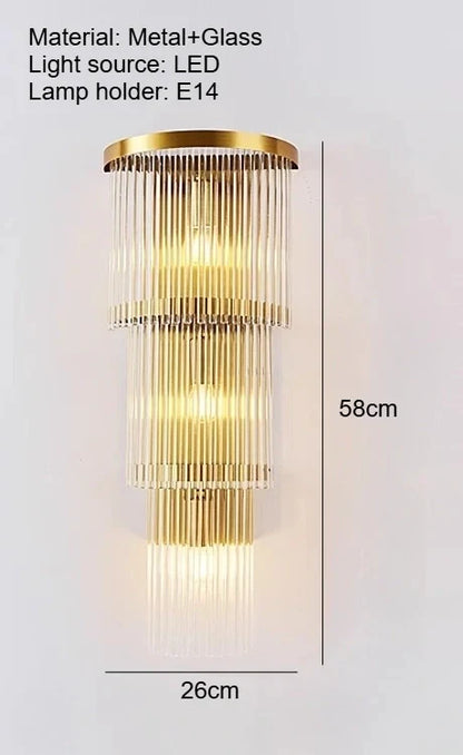 Saphira Cascade Glow Wall Lamp