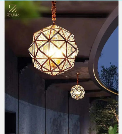 Polygon Glass Pendant Light