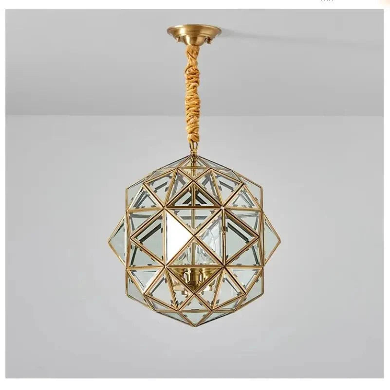 Polygon Glass Pendant Light