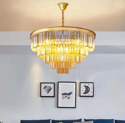 Quantum Ring Modern Opulent Chandelier ||  Zynella Interior