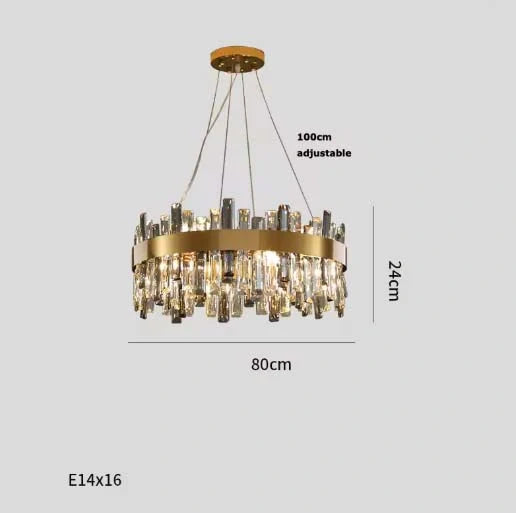 Princess Kate Crystal Flush Mount Chandelier | Zynella Interior