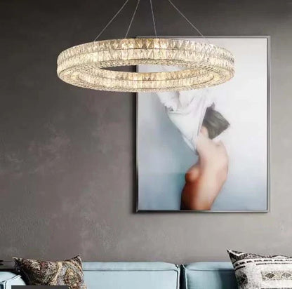 Phoebe Chrome Ring Chandelier