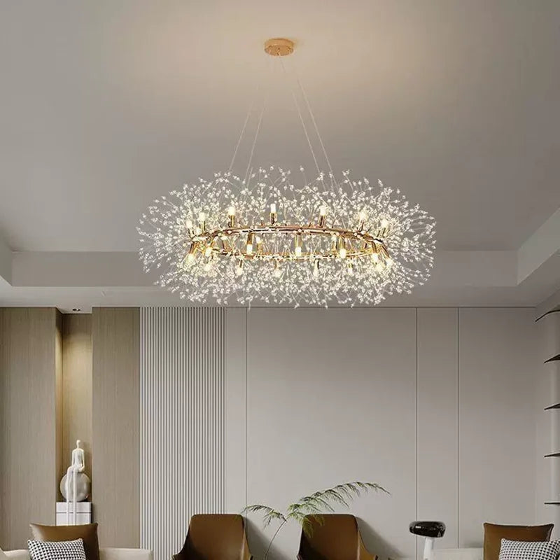 Zynella Dandelion Crystal LED Chandelier