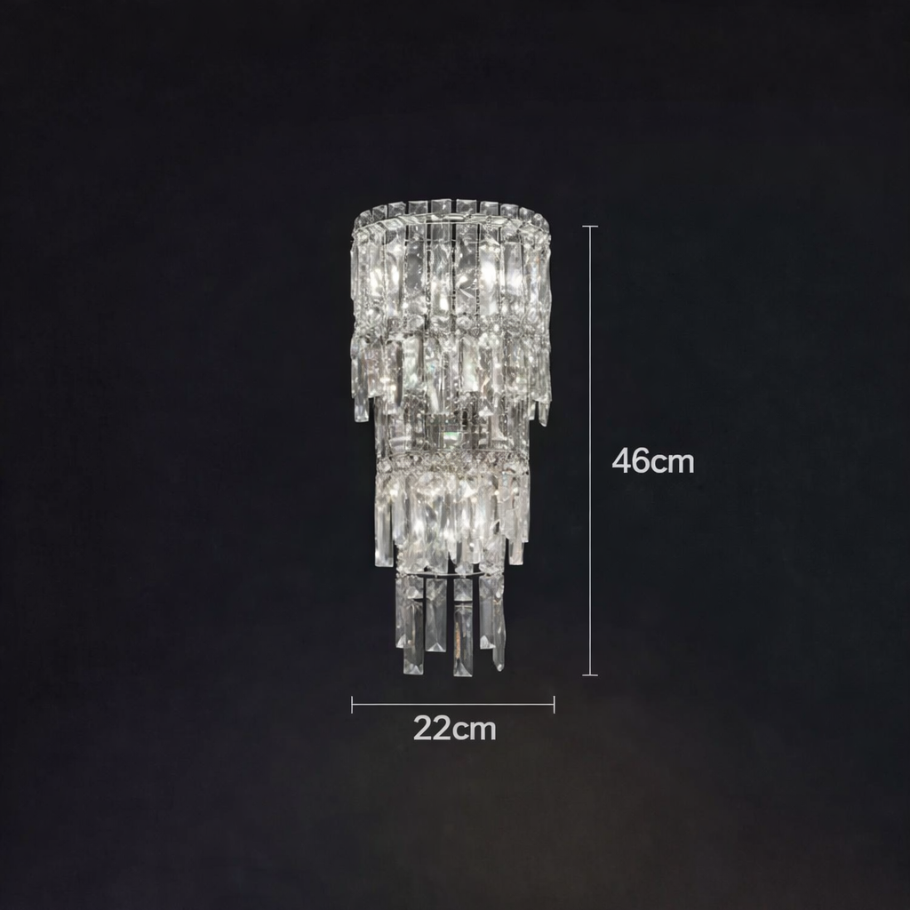 Crystal Rainfall Wall Lamp