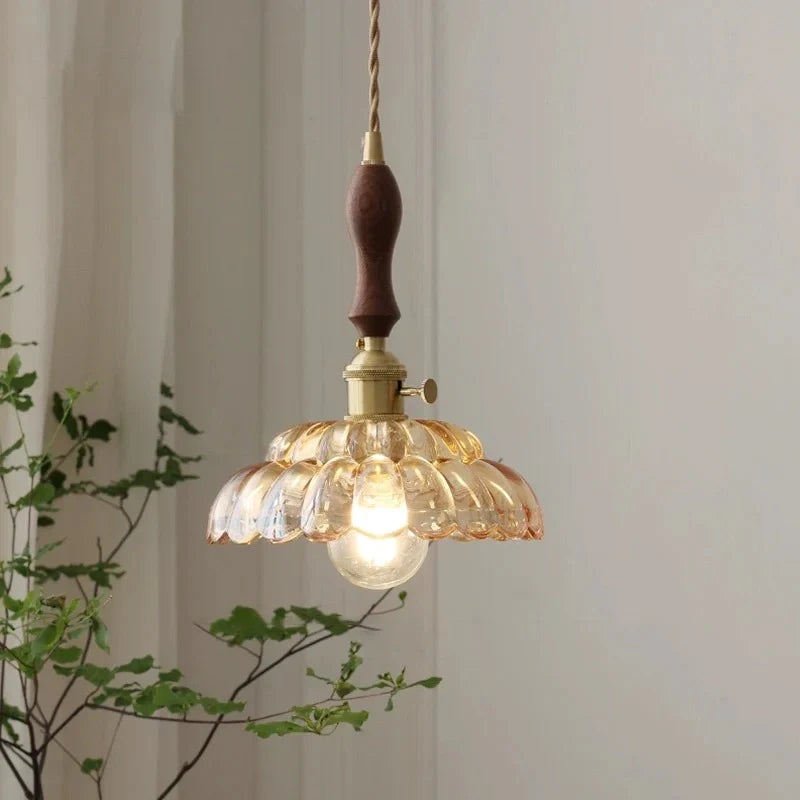 Zynella Petal Glass Pendant