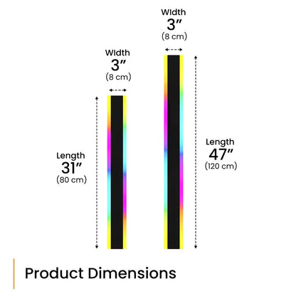 Zynella Chroma: Smart WiFi RGB Linear Outdoor Sconce (IP65 Waterproof)