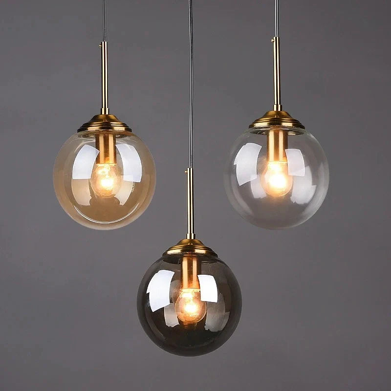 Zynella Gradient Glass Ball Pendant