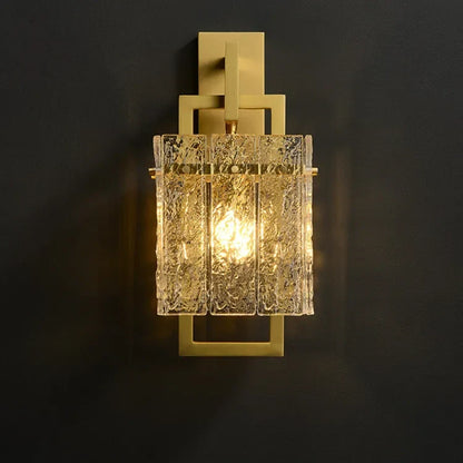 Ozma Golden Glass Wall Light