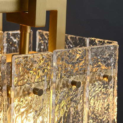 Ozma Golden Glass Wall Light