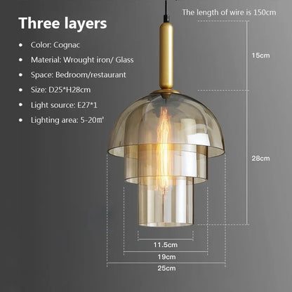 Champagne Glass Elegant Pendant