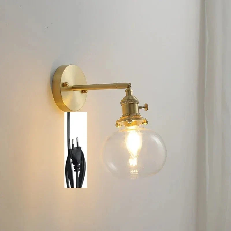 Orla Antique Glass Wall Lamp