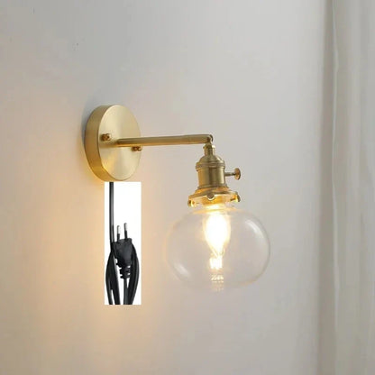 Orla Antique Glass Wall Lamp