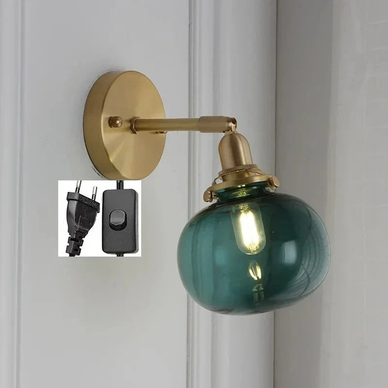 Orla Antique Glass Wall Lamp
