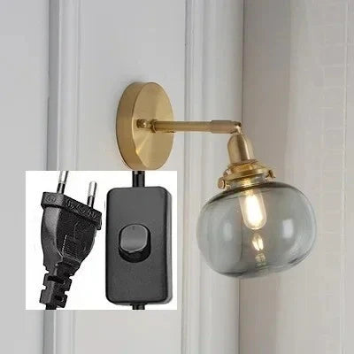 Orla Antique Glass Wall Lamp