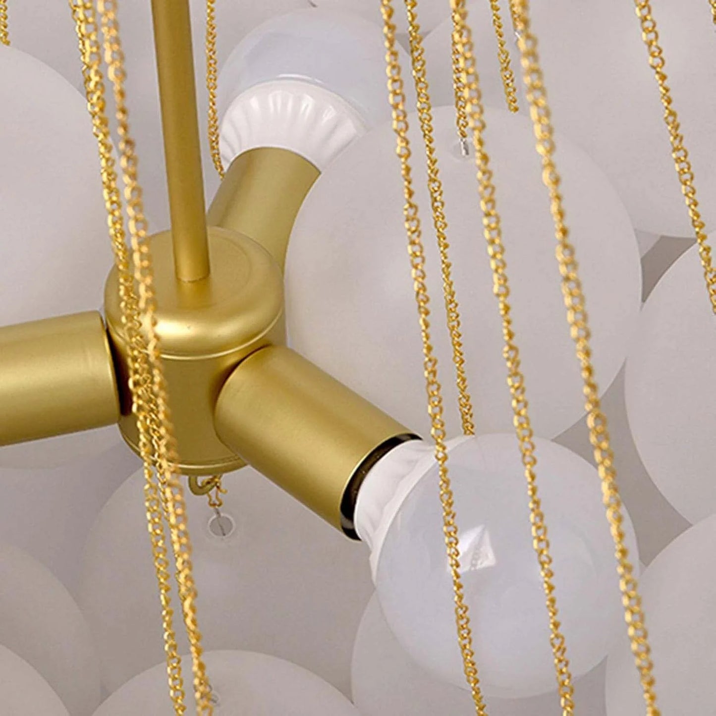 Zynella Frosted Ball Chandelier