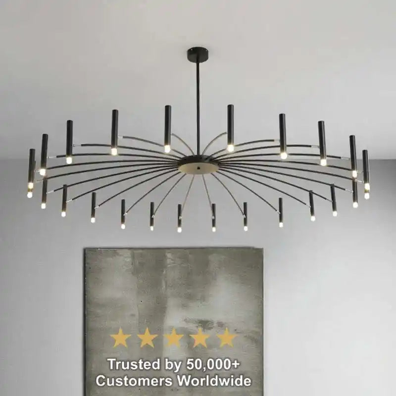 Zynella "Astra" Nordic Luxury Pendant: Adjustable Designer Chandelier