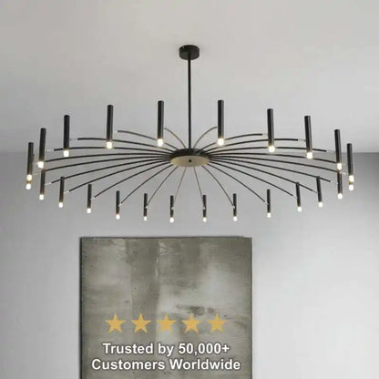 Zynella "Astra" Nordic Luxury Pendant: Adjustable Designer Chandelier