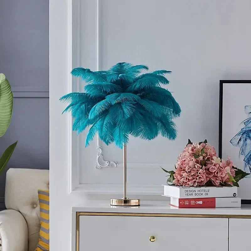 Luxury LED Feather Lamp