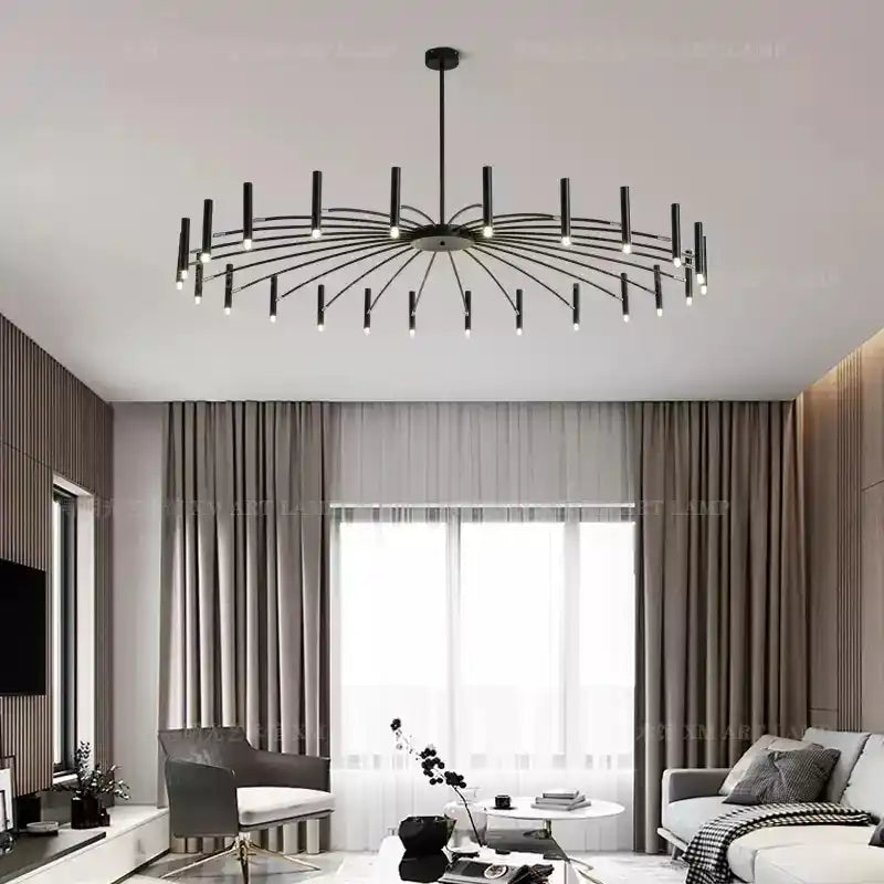 Zynella "Astra" Nordic Luxury Pendant: Adjustable Designer Chandelier