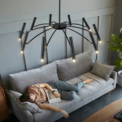 Zynella "Astra" Nordic Luxury Pendant: Adjustable Designer Chandelier