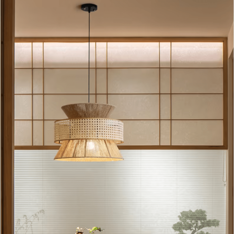 Zynella Hemp Rope  Wabi Sabi  Chandelier