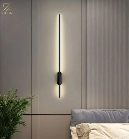 Zynella Black Tube Wall Lamp