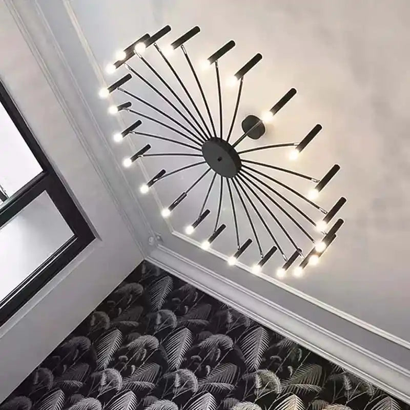 Zynella "Astra" Nordic Luxury Pendant: Adjustable Designer Chandelier