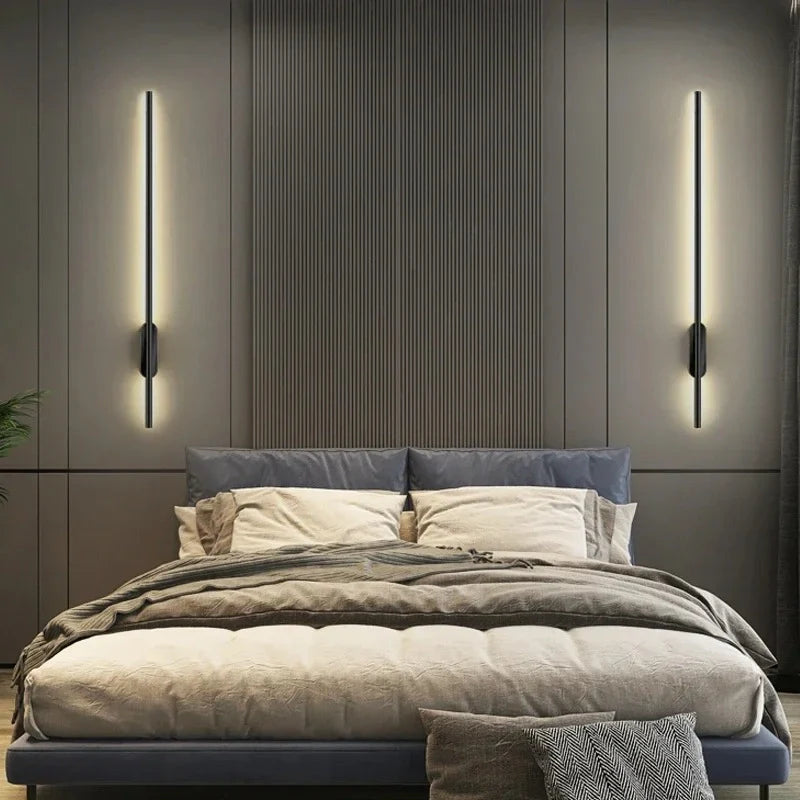 Zynella Black Tube Wall Lamp