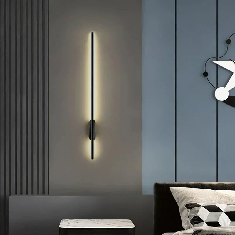 Zynella Black Tube Wall Lamp