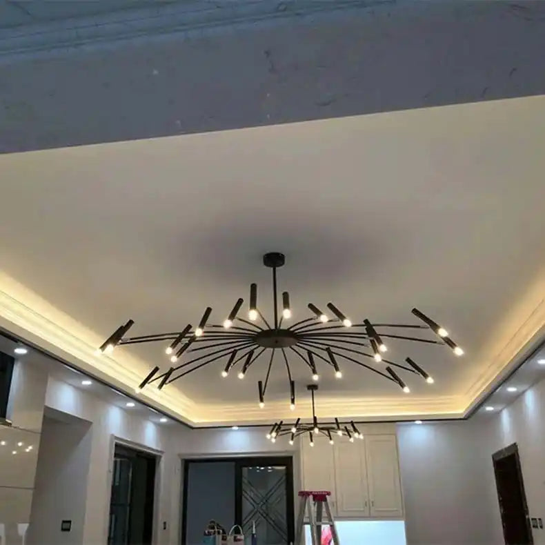Zynella "Astra" Nordic Luxury Pendant: Adjustable Designer Chandelier