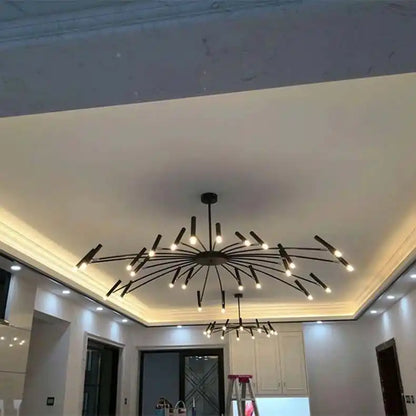 Zynella "Astra" Nordic Luxury Pendant: Adjustable Designer Chandelier