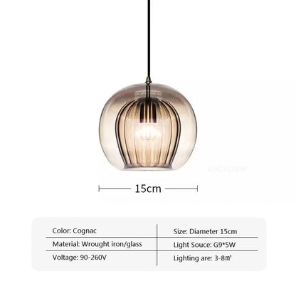 Mizan Glass Modern Pendant Modern