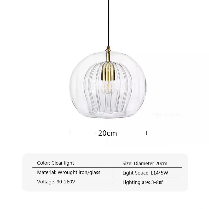 Mizan Glass Modern Pendant Modern