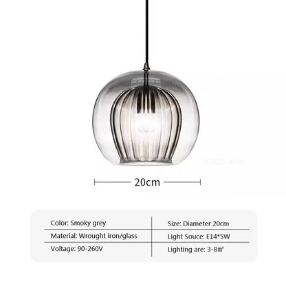 Mizan Glass Modern Pendant Modern