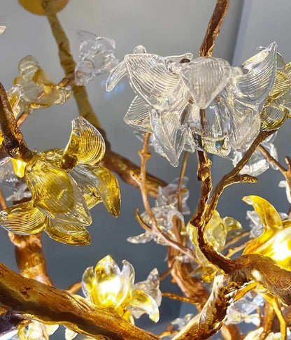 Zynella Willow Branch Modern Crystal Wall Light