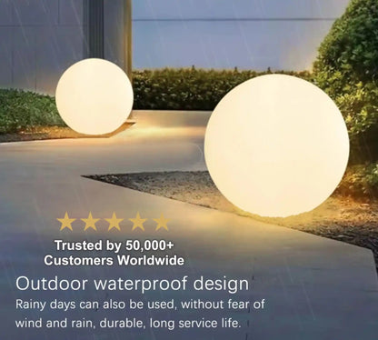 Zynella Orbital: 360° Atmosphere Spherical Garden Lamp (IP65)