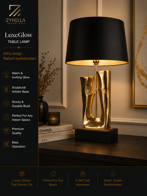 Golden Trunk Luxury Table Lamp