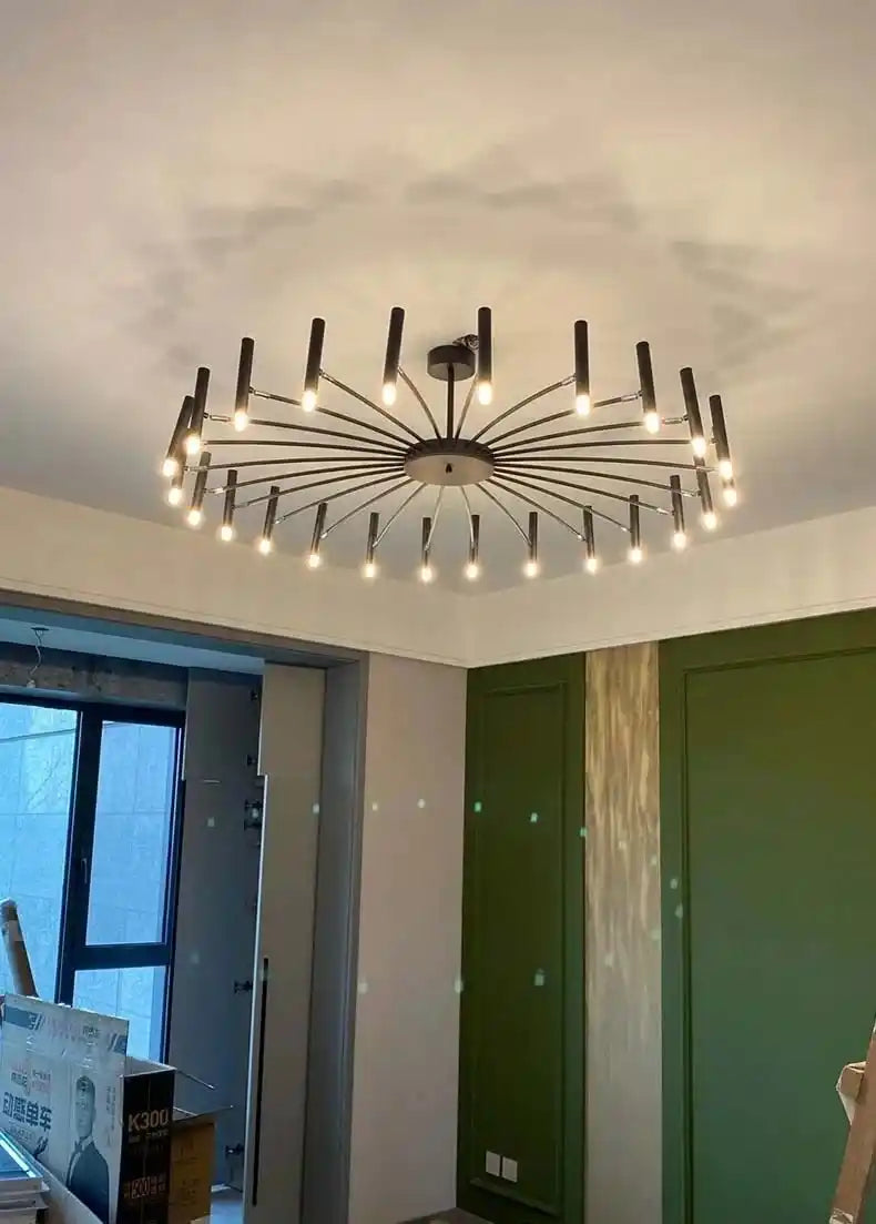 Zynella "Astra" Nordic Luxury Pendant: Adjustable Designer Chandelier