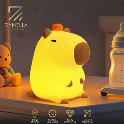 Zynella Waddle: Squishy Silicone Duck Night Light & Sleep Companion
