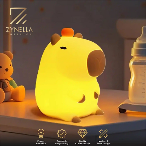 Zynella Waddle: Squishy Silicone Duck Night Light & Sleep Companion