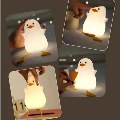 Zynella Waddle: Squishy Silicone Duck Night Light & Sleep Companion