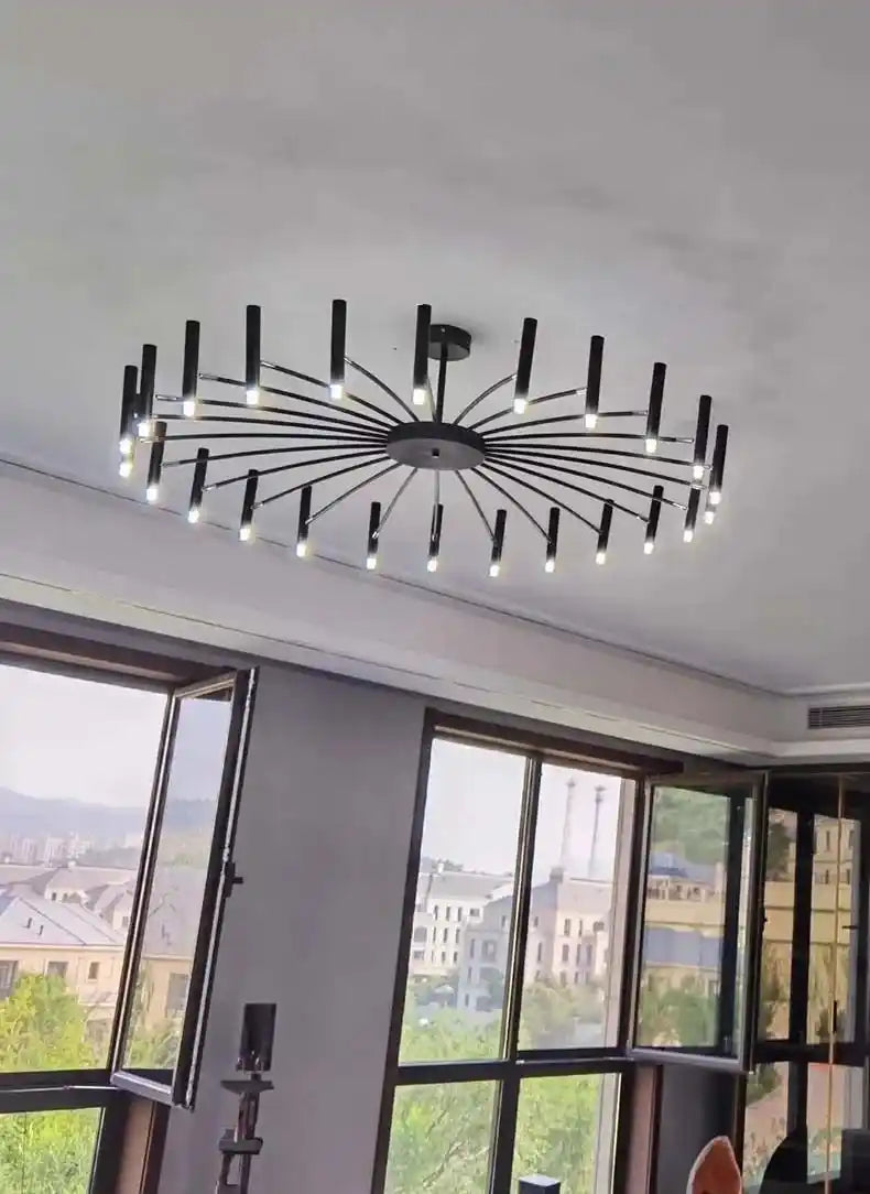 Zynella "Astra" Nordic Luxury Pendant: Adjustable Designer Chandelier
