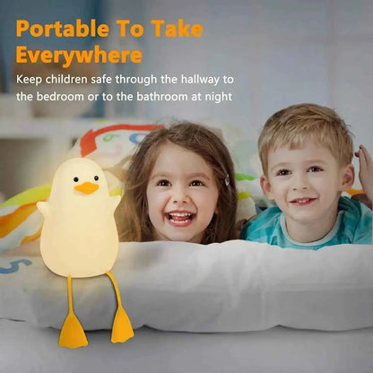 Zynella Waddle: Squishy Silicone Duck Night Light & Sleep Companion