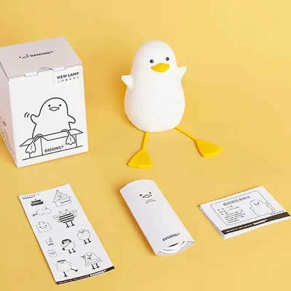 Zynella Waddle: Squishy Silicone Duck Night Light & Sleep Companion