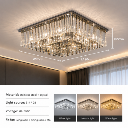 Kade Crystal Modern Chandelier | Zynella Interior