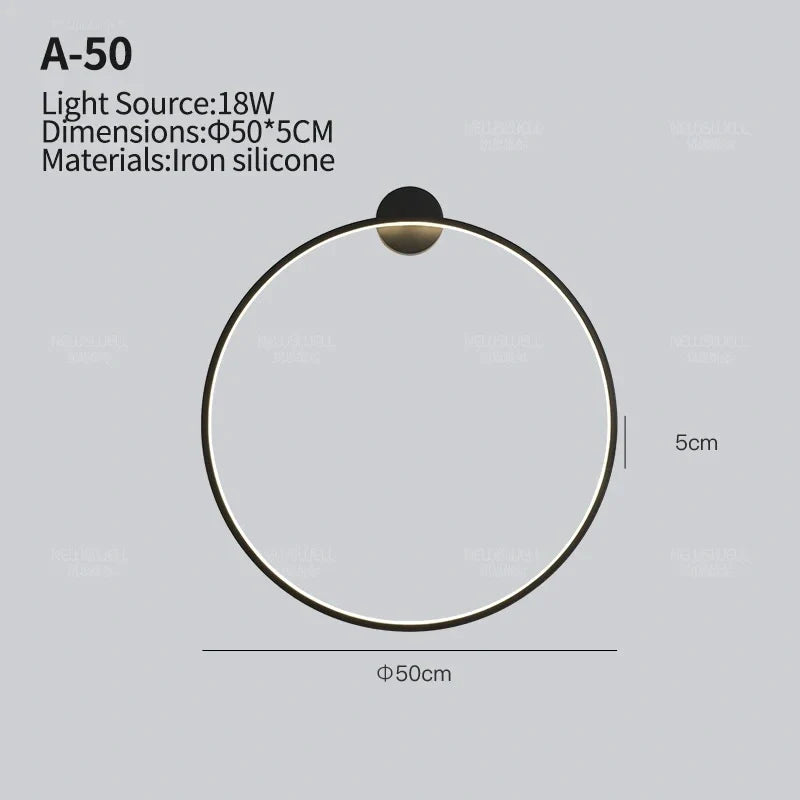 New Eclipse Round Elegant Wall Lamp